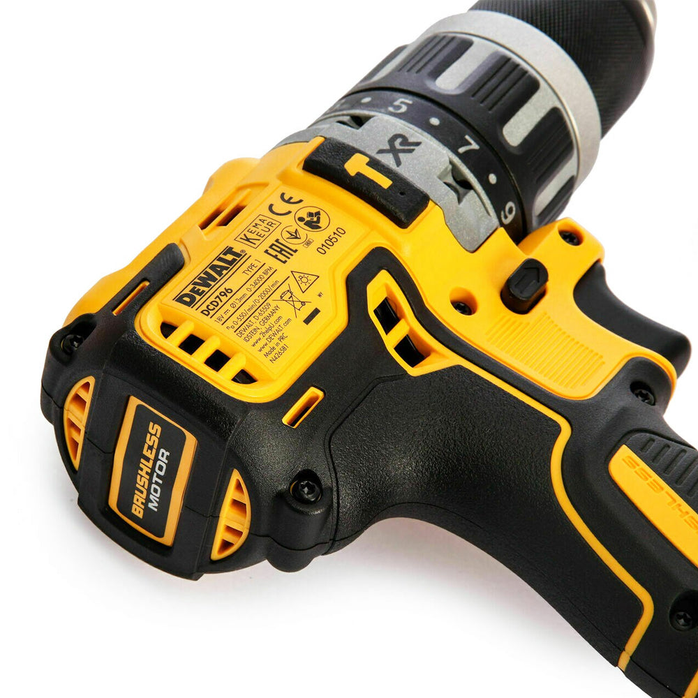 Dewalt 18V Brushless Twin Pack Impact Driver + Combi Drill with 2 x 5.0Ah Battery T4TKIT-16179