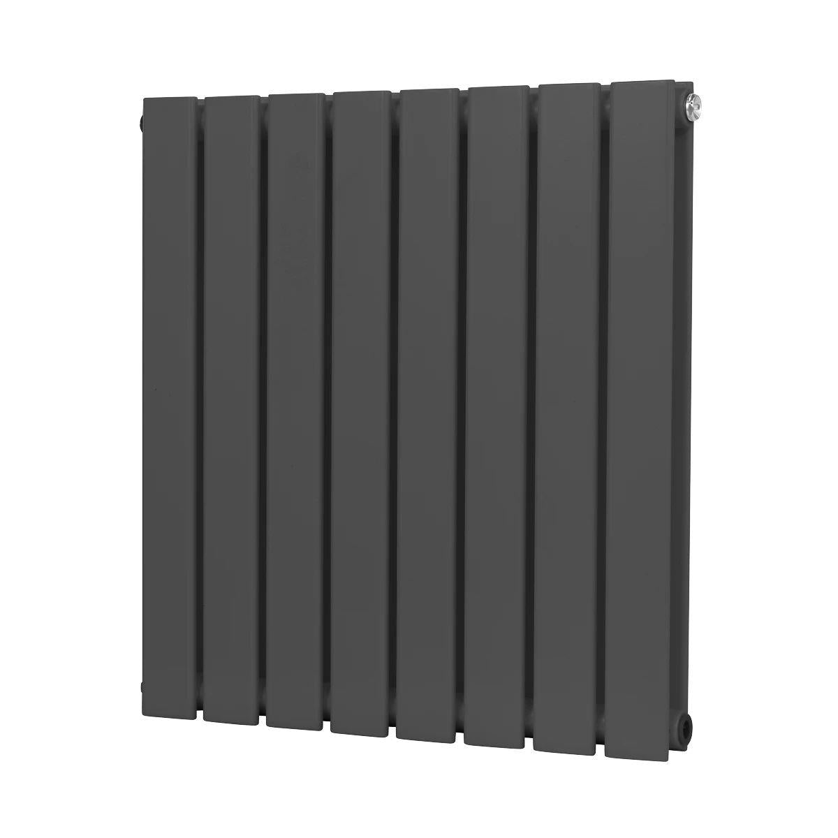 Sealey DH339 Baridi Horizontal Radiator Contemporary Double Flat Panel Design 600 x 560mm Anthracite