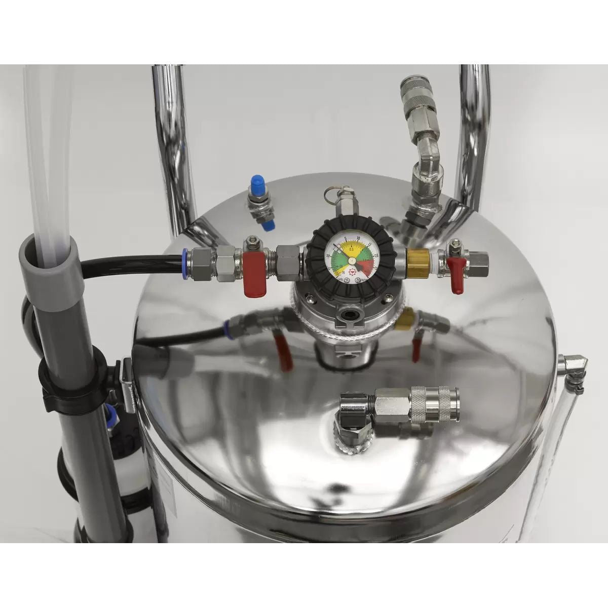 Sealey TP200S  Air Operated Fuel Drainer Stainless Steel 40Ltr