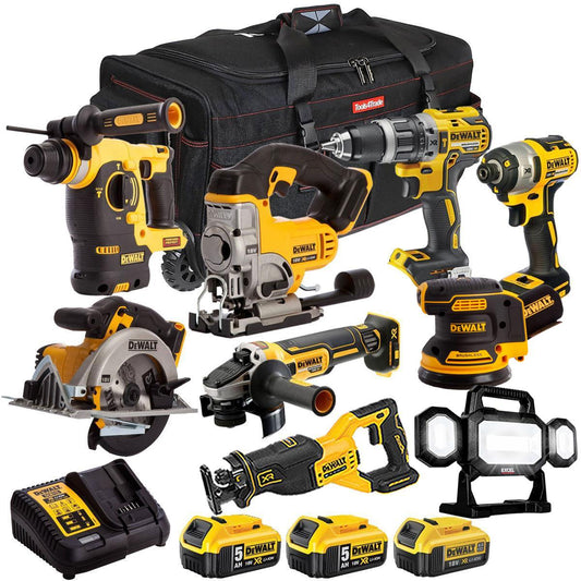 Dewalt 18V 9 Piece Combo Kit with 3 x Batteries & Charger T4TKIT-1624