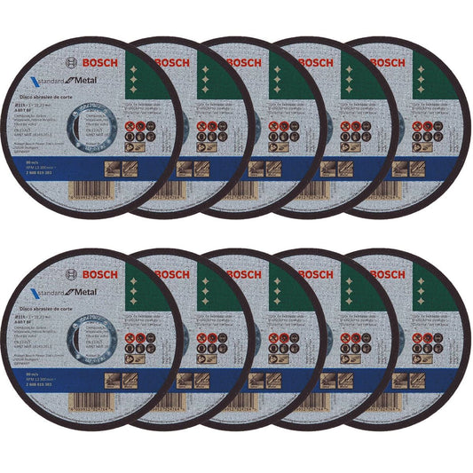 Bosch 2608619383 Metal Thin Cutting Disc 115mm x 1mm Pack of 10