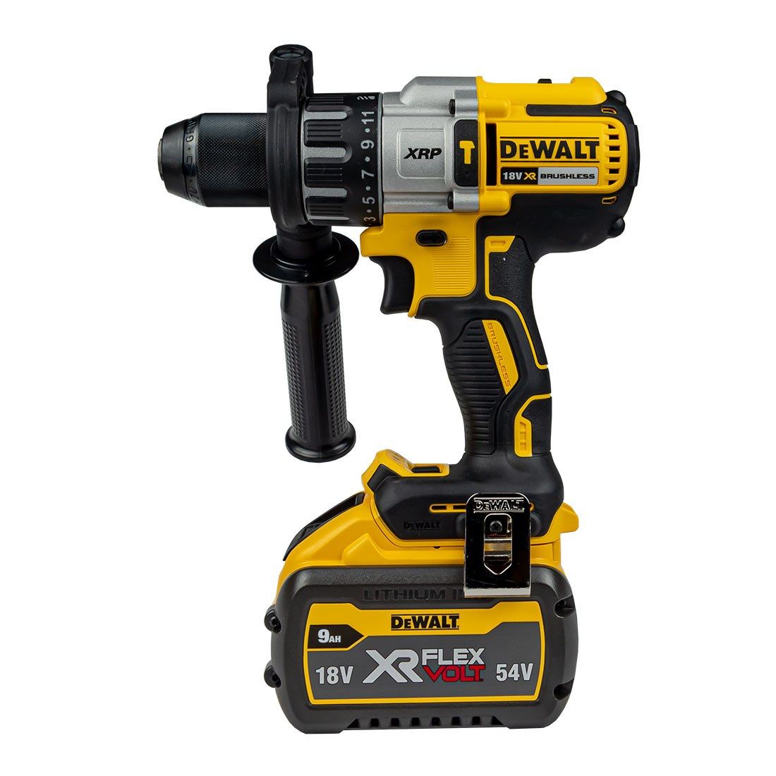 DeWalt DCD996X1 18V XRP Brushless Combi Drill with 1 x 9.0Ah Battery Charger & Case