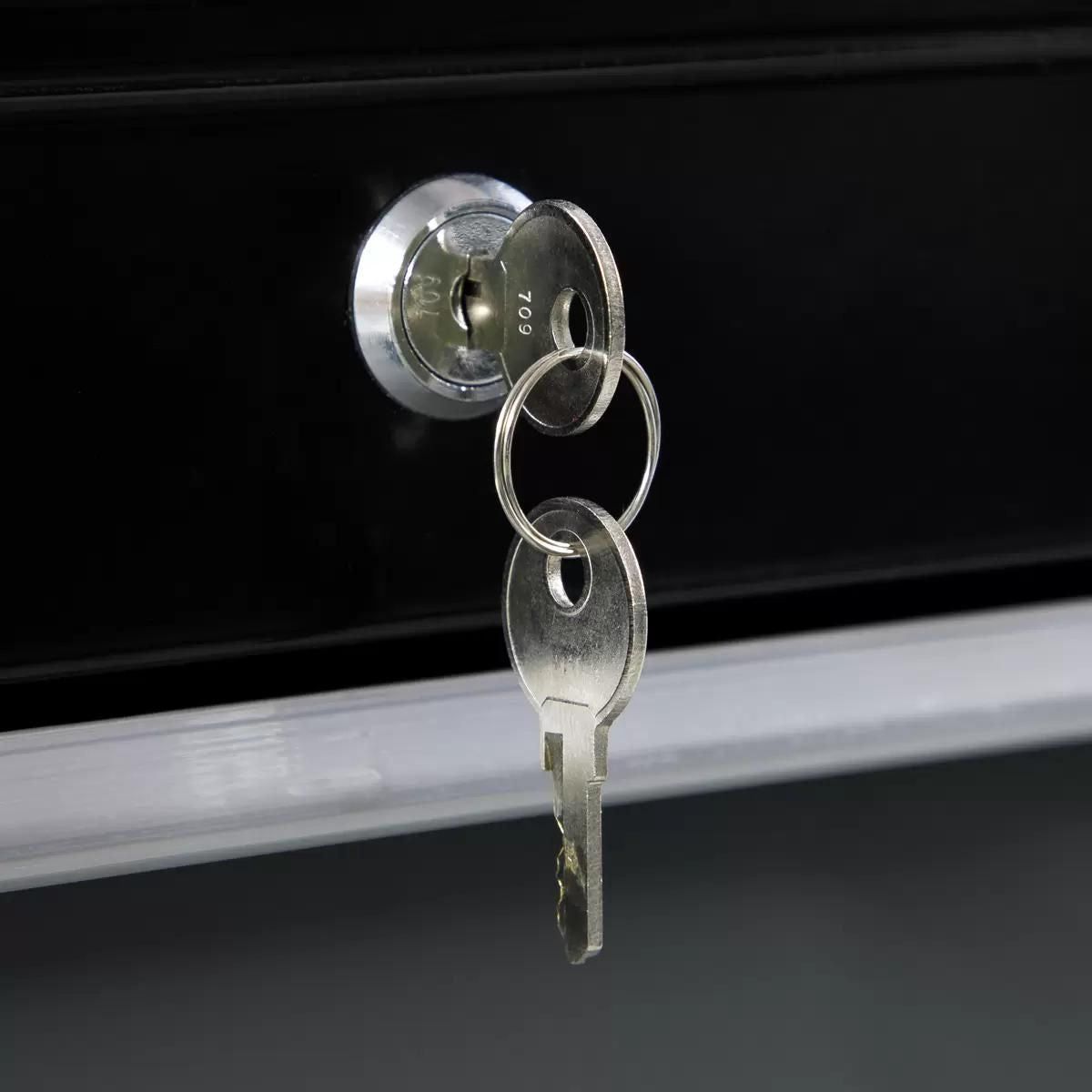 Sealey AP3505TB 5 Drawer Topchest with Ball-Bearing Slides Black/Grey