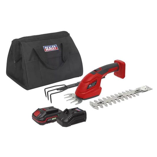 Sealey CP20VGT3KIT1 20V Cordless 3-in-1 Garden Tool Kit With Battery & Charger