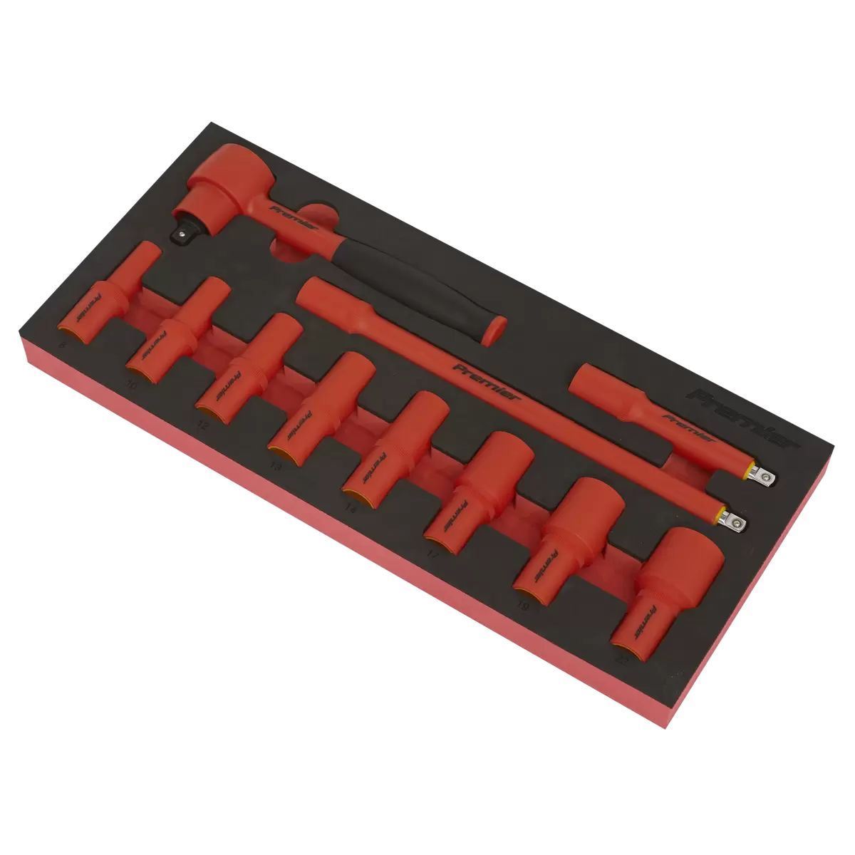 Sealey TBTE01 Insulated Socket Set with Tool Tray 3/8