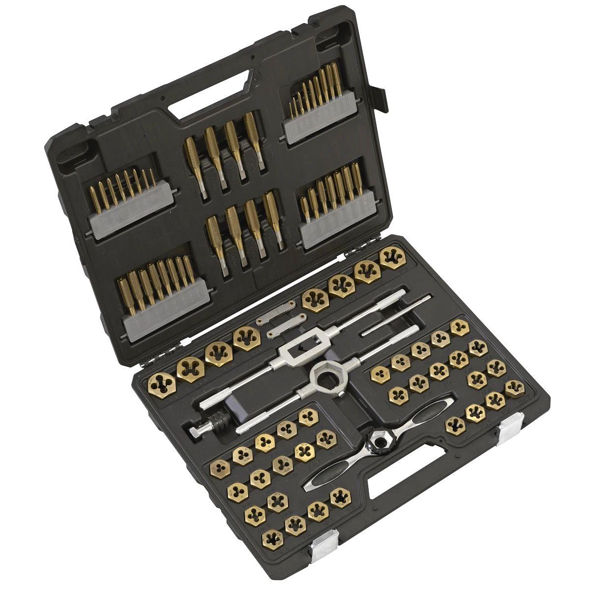 Sealey AK3086HIM Tap And Die Set Hexagonal Metric And Imperial 86pc