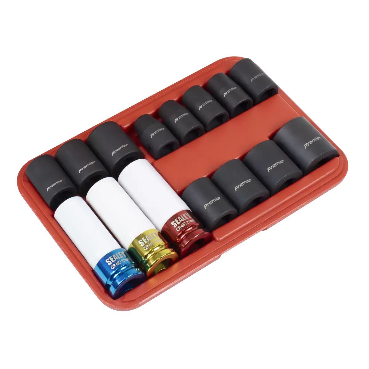 Sealey AK5615M Impact Socket & Wheel Nut Remover Set 1/2