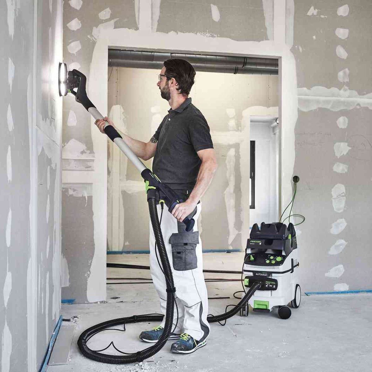 Festool LHS 2 225 EQI-Plus 225mm PLANEX Long-Reach Sander 110V GB In Systainer - 575993