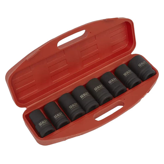 Sealey AK888M Impact Socket Set 8pc Deep 1"Sq Drive