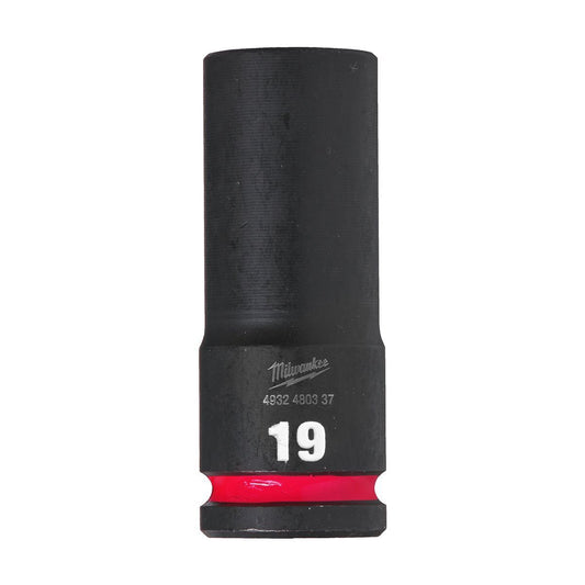Milwaukee SHOCKWAVE 19mm 1/2” Drive Deep Impact Socket 4932480337