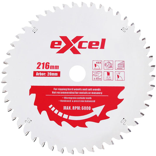 Excel Pro Series 216 X 30MM X 48T Mitre Saw Blade