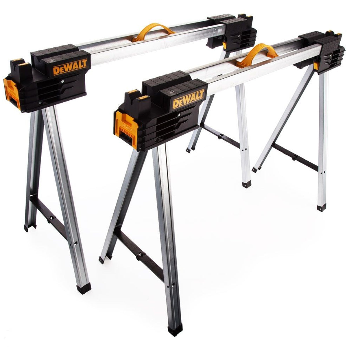 DeWalt DWST1-75676 Folding Full Metal Sawhorse Twin Pack 1-75676