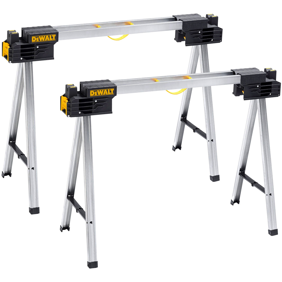 DeWalt DWST1-75676 Folding Full Metal Sawhorse Twin Pack 1-75676