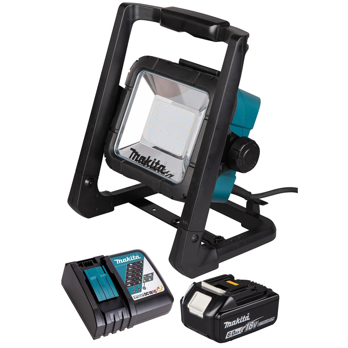 Makita DML805/1 14.4V - 18V LXT LED Worklight with 1 x 6.0Ah Battery & Charger
