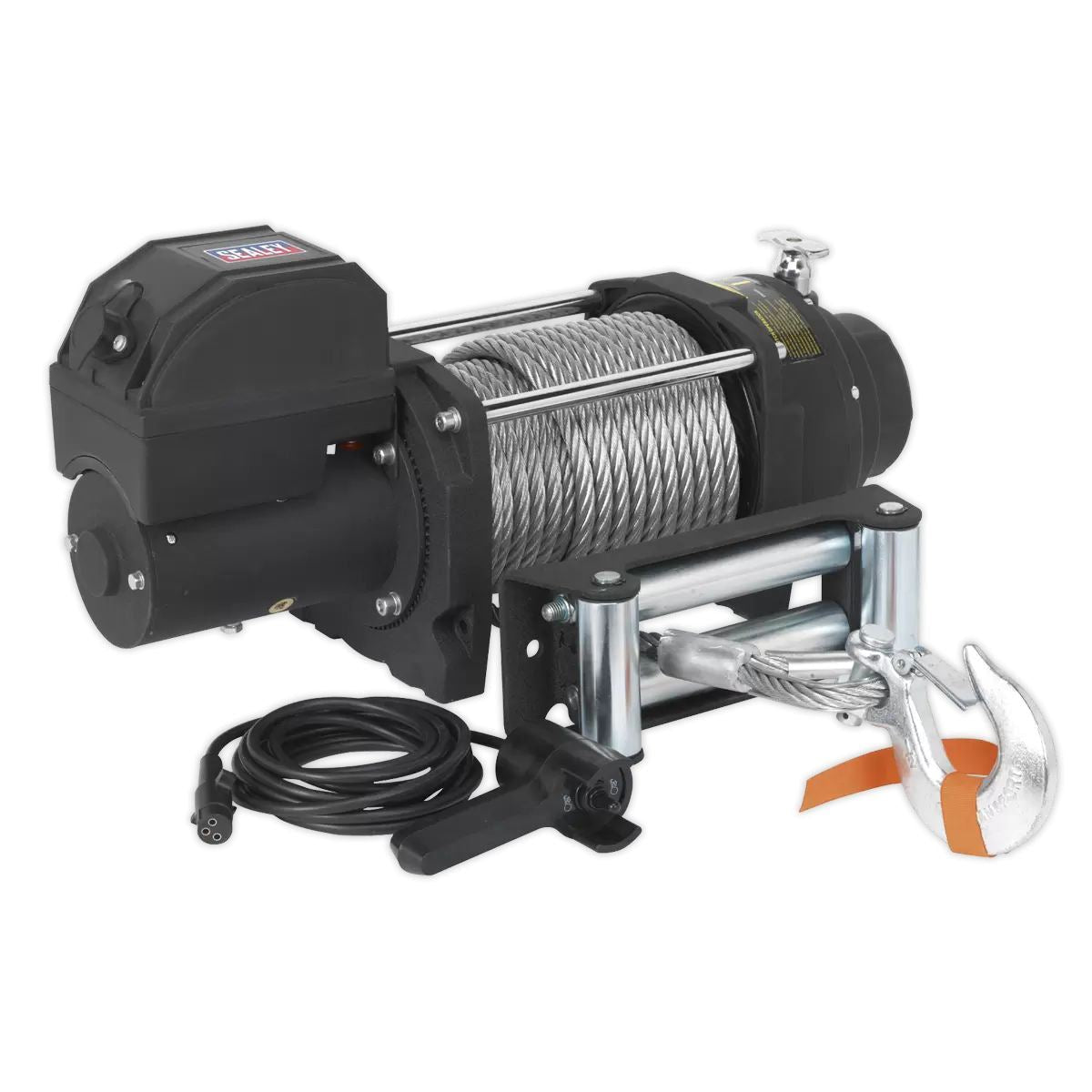 Sealey RW8180 12V Industrial Recovery Winch 8180kg Line Pull
