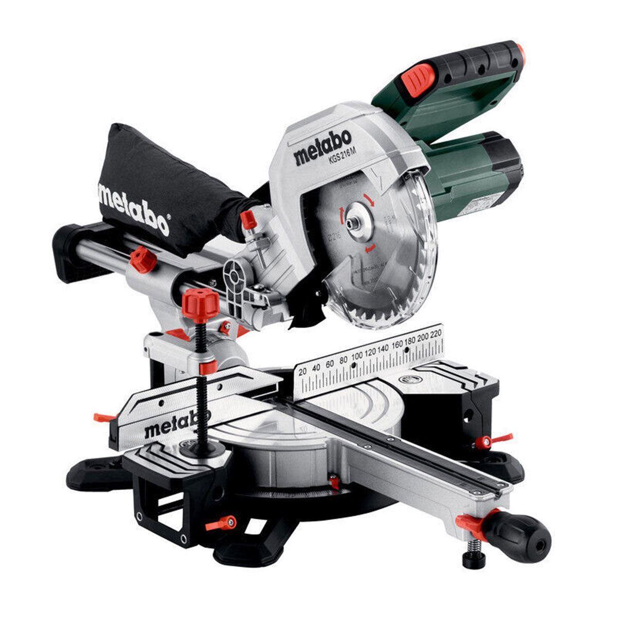 Metabo KGS 216MN 216mm Sliding Mitre Saw 110V/1500W With KSU 251 Stand
