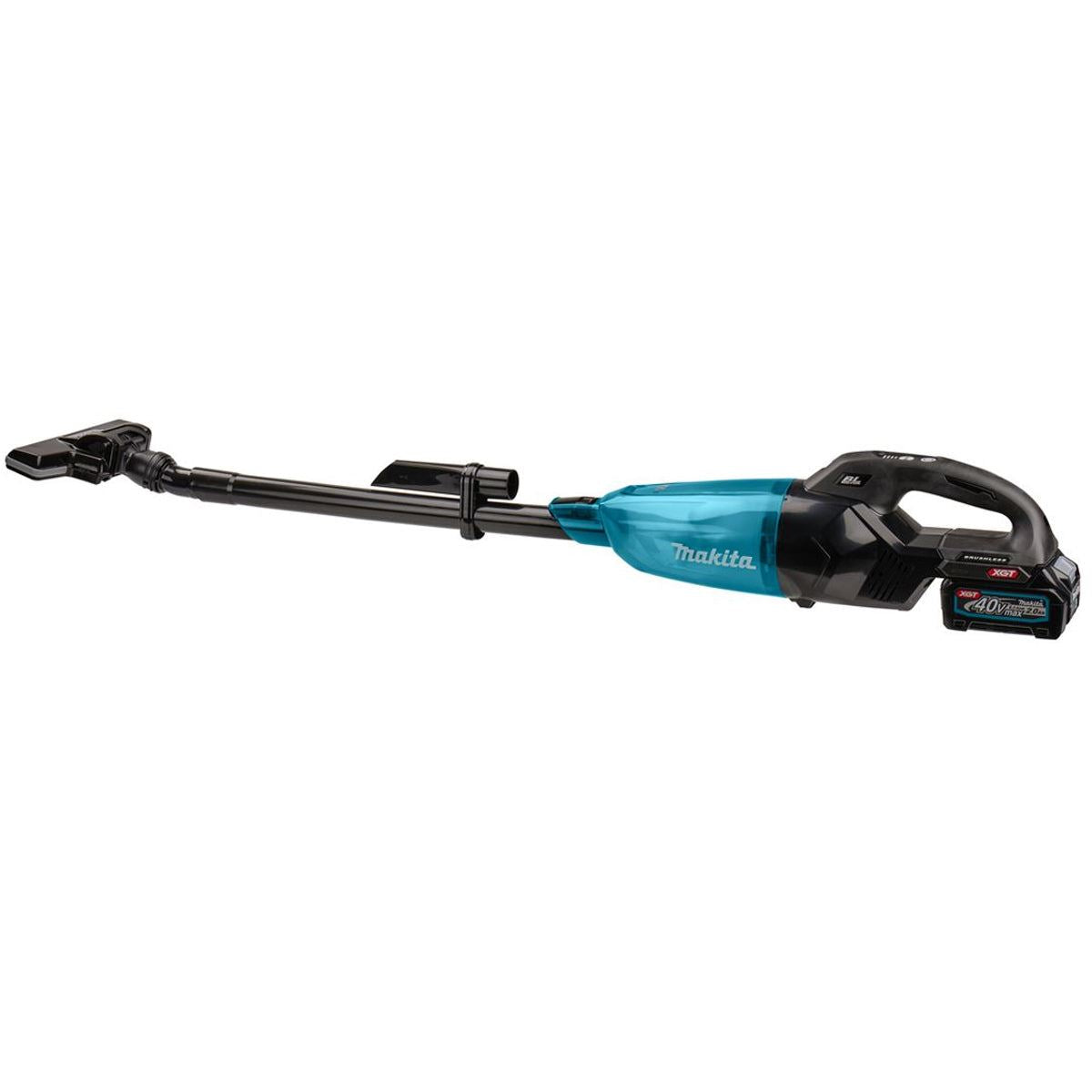 Makita CL001GD225 40V Max XGT Brushless Vacuum Cleaner With 2 x 2.5Ah Battery, Charger & Adaptor