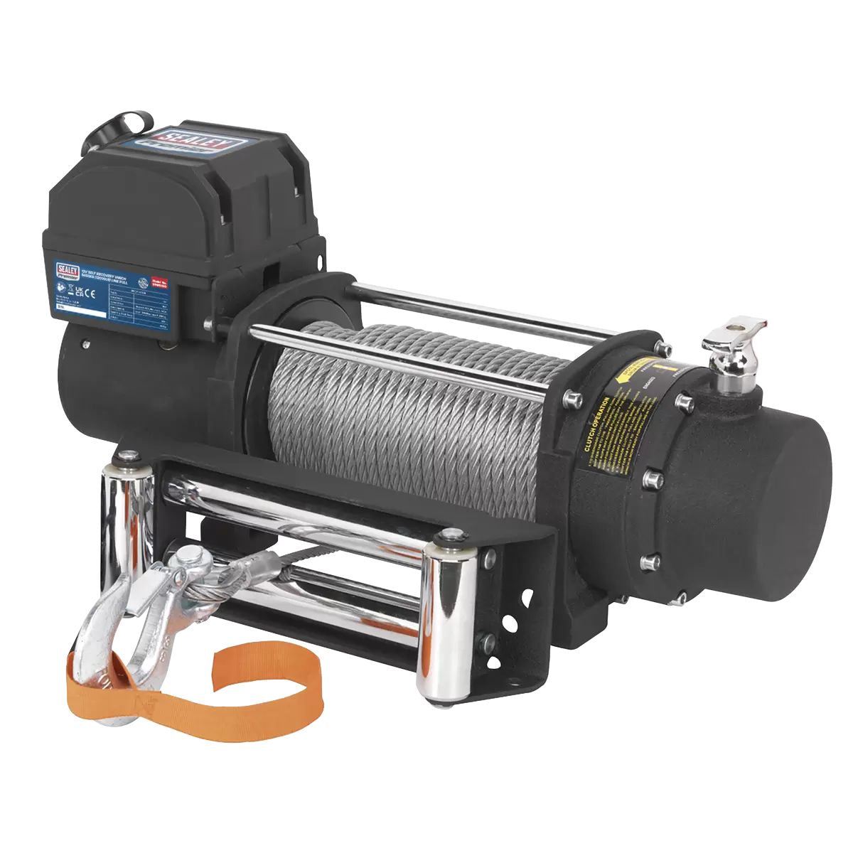 Sealey SRW5450 12V Self Recovery Winch 5450kg (12000lb) Line Pull