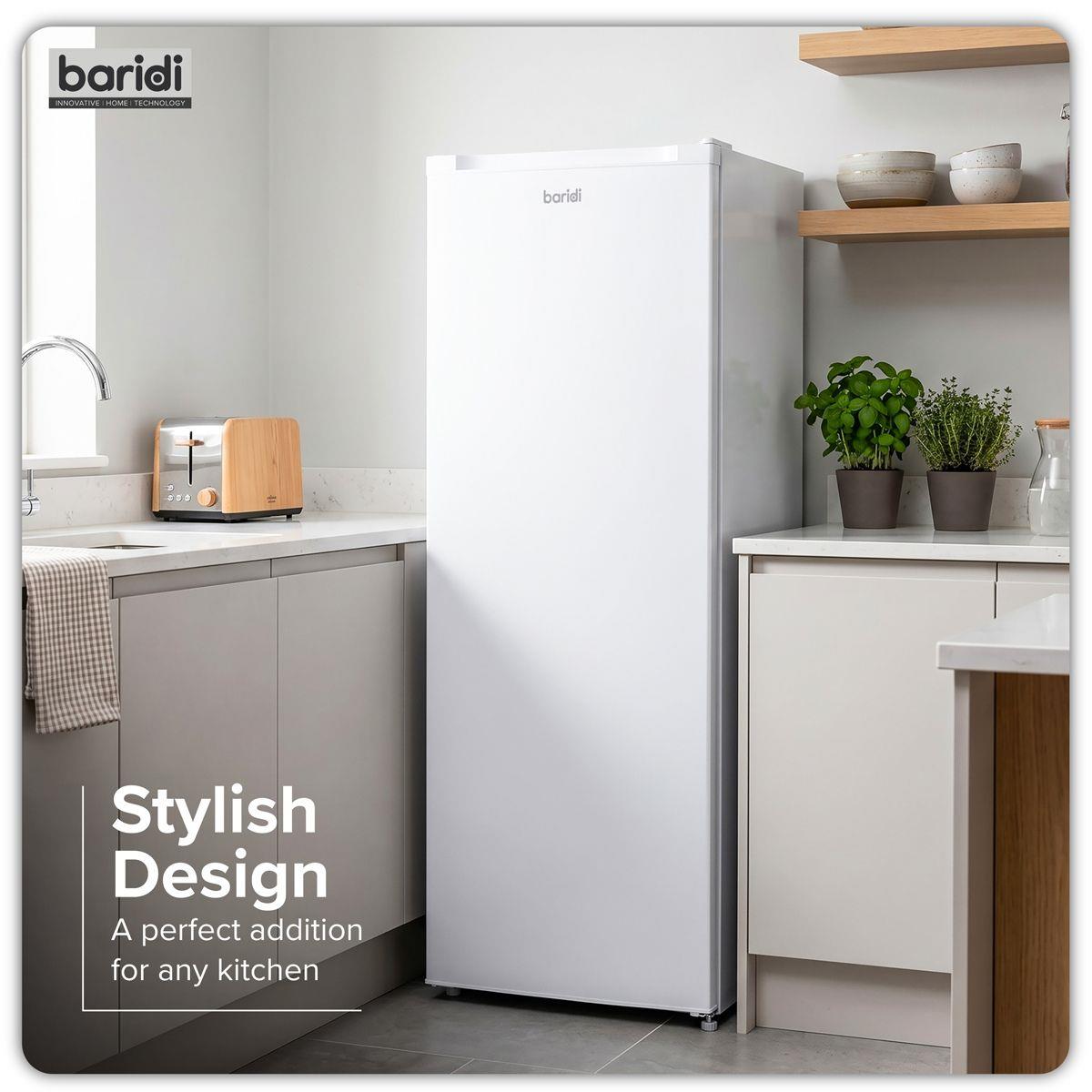 Sealey DH324 Baridi Freestanding Tall Freezer 177L Capacity White 230V