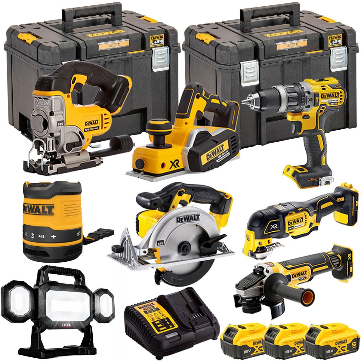 Dewalt DCK665P3T2 18V 8 Piece Power Tool Kit with 3 x 5.0Ah Batteries