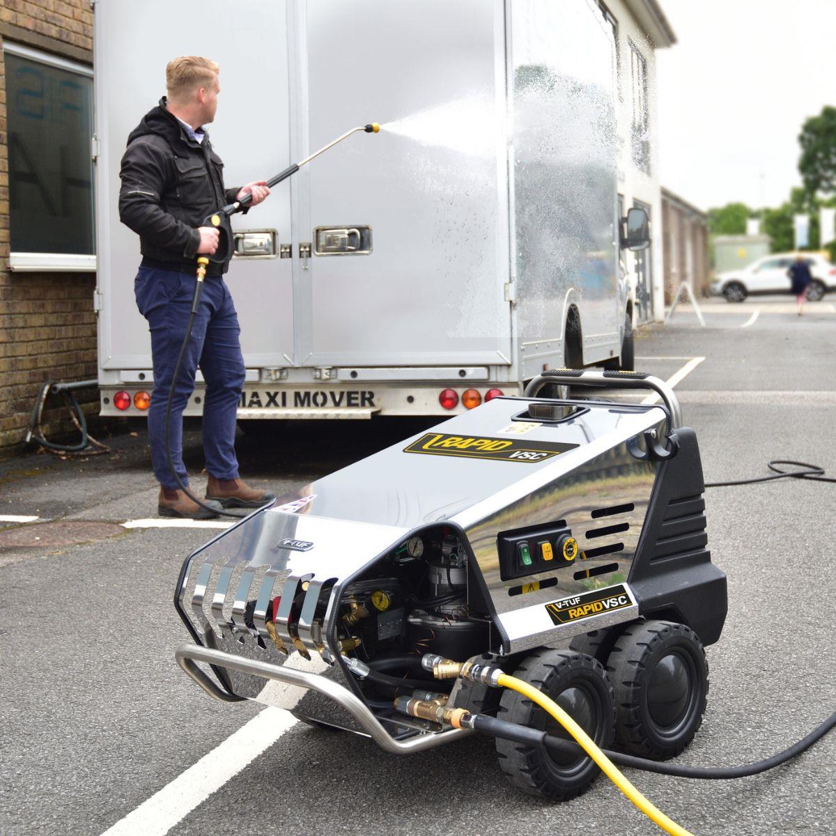 V-TUF RAPIDVSC240V Hot Water Stainless Pressure Washer 12L/min for High-Efficiency Cleaning Power