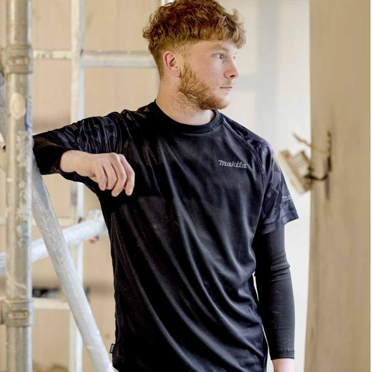 Makita MK501M Tech Baselayer Top Slim Fit Black - Size M