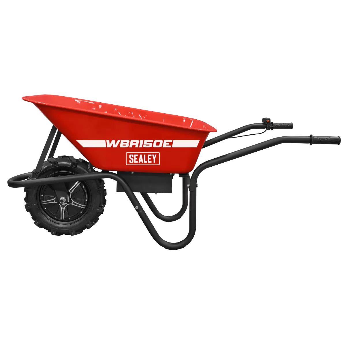 Sealey WBR150E Electric Wheelbarrow Weight Capacity 150kg & 75L Bucket Capacity 240V/500W
