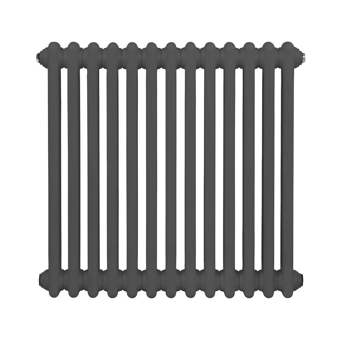 Sealey DH357 Baridi Horizontal Traditional 2 Column Radiator 600 x 607mm Anthracite
