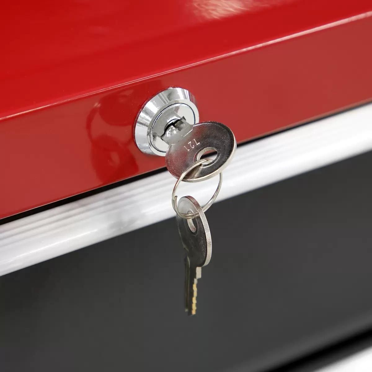 Sealey AP22505BB Rollcab 5 Drawer with Ball Bearing Slides Red/Grey