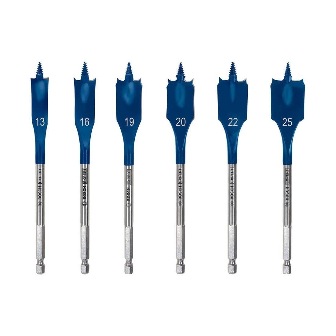 Bosch EXPERT 6 Piece Self Cut Speed Flat Spade Drill Bit Set 2608900333 - SPL