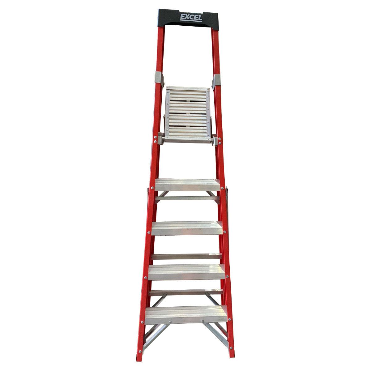 Excel Electricians Fibreglass Platform Step Ladder 5 Tread 1.81m EN131 Item Condition Box Opened Never Used - Collection Only