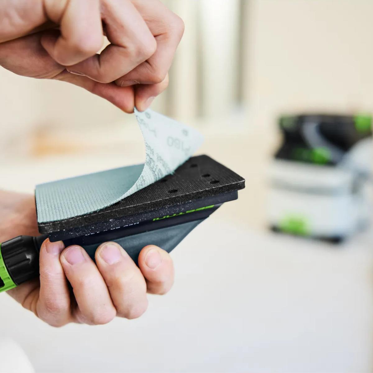 Festool HSK-A 80x130 Hand Sanding Block with Abrasive Net & Adapter - 578960