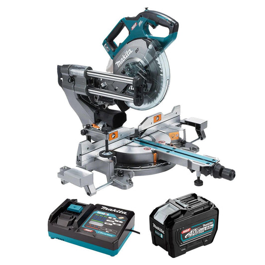 Makita LS002GZ01 40V max XGT Brushless Slide Compound Mitre Saw with 1 x 8.0Ah Battery & Charger