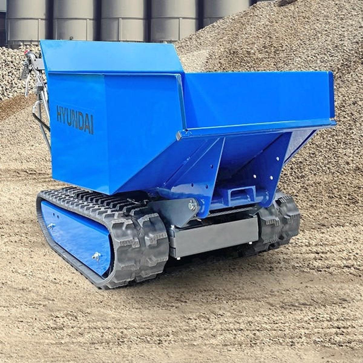 Hyundai HYTD500 196cc 500kg Petrol Tracked Mini Dumper Power Barrow Transporter