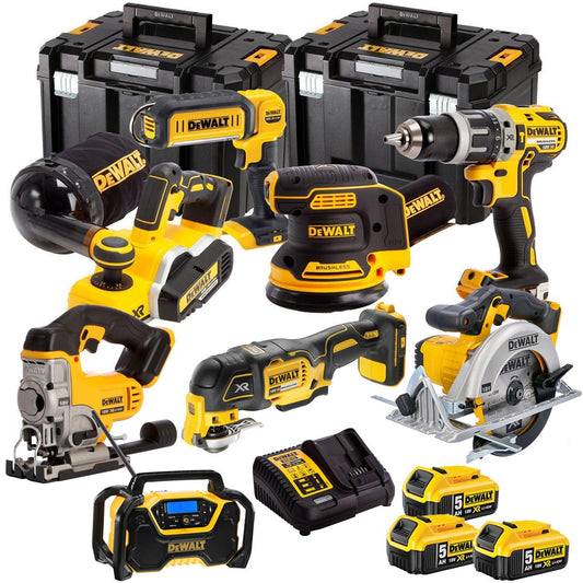 Dewalt DCK665P3T8 18V 8 Piece Power Tool Kit with 3 x 5.0Ah Batteries