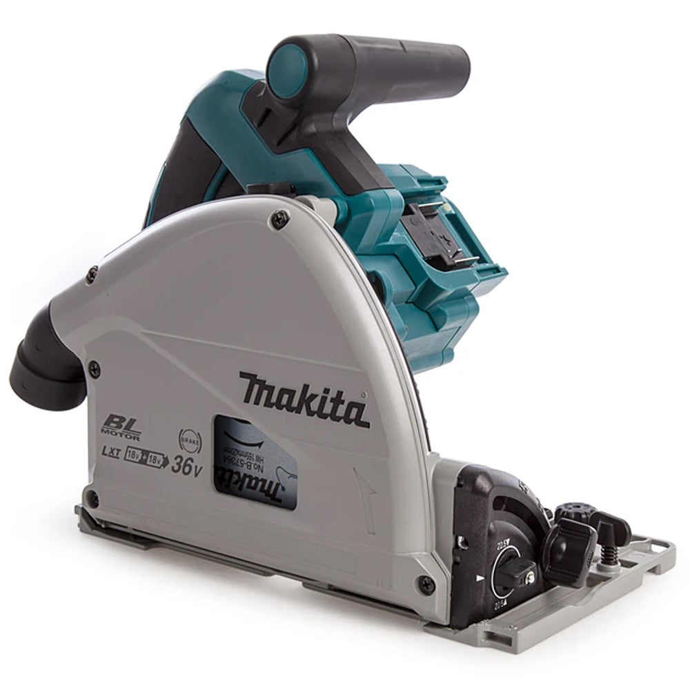 Makita DSP600ZJ 36V LXT Brushless 165mm Plunge Saw Body with Makpac Case Item Condition Used