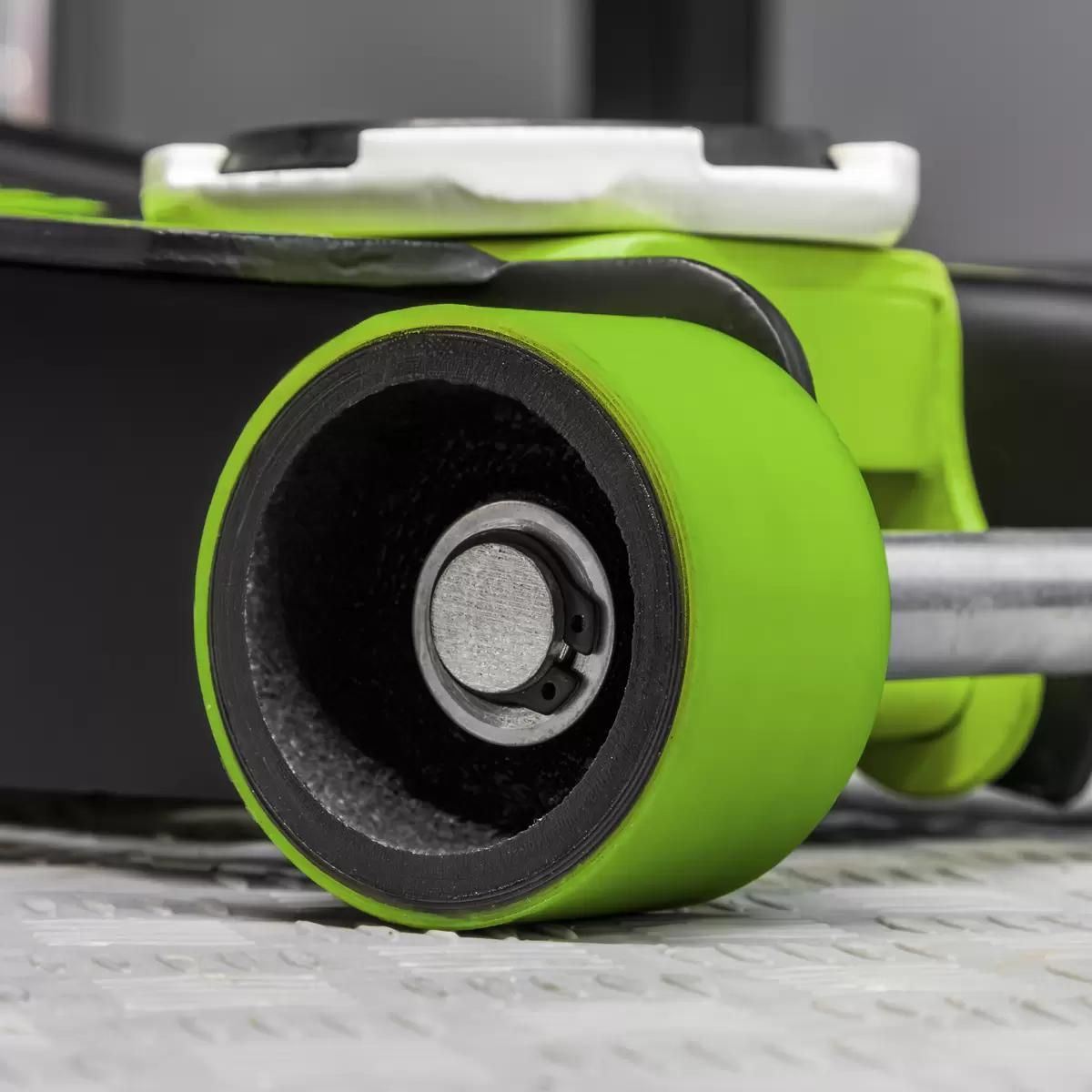 Sealey 3040AG Trolley Jack 3tonne Workshop Rocket Lift Green PU Wheels