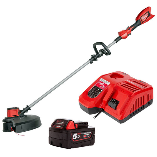 Milwaukee M18 BLLT-0 18V Brushless Line Trimmer with 1 x 5.0Ah Battery & Charger