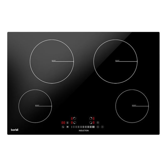 Sealey DH179 Baridi Integrated Induction Hob with 4 Cooking Zones 77cm 7200W Output