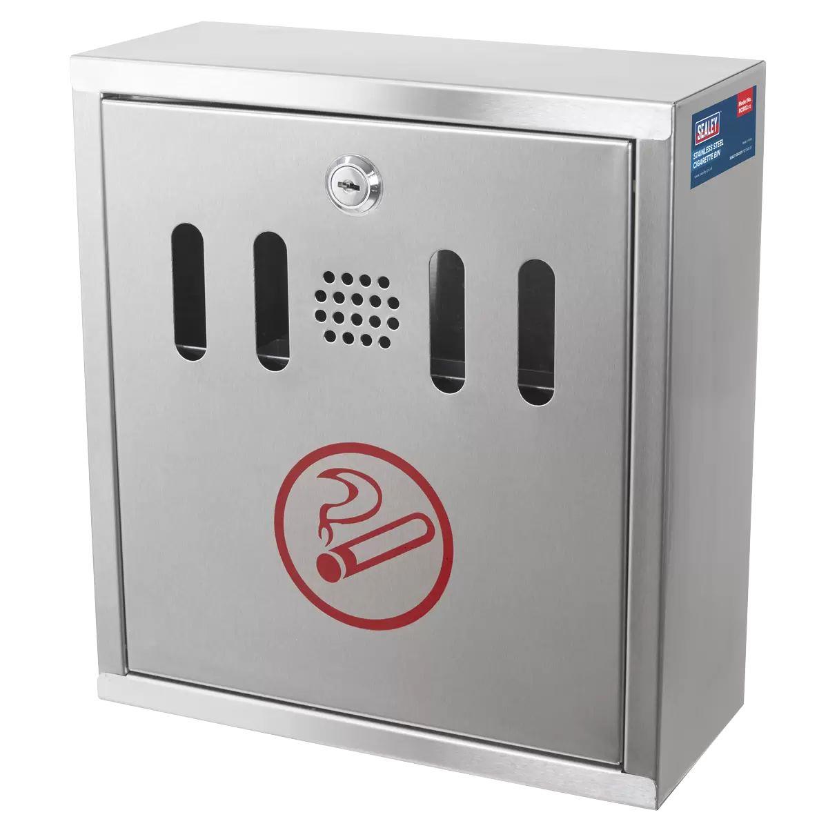 Sealey RCB02 Cigarette Bin Stainless Steel