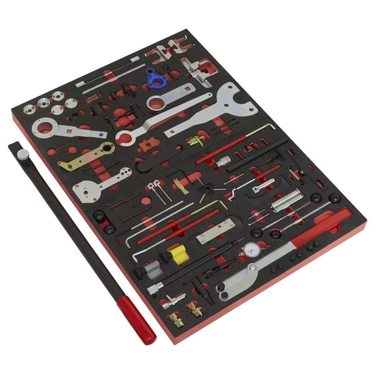 Sealey VS5100MK Diesel & Petrol Master Timing Tool Kit VAG Belt/Chain Drive 59pc