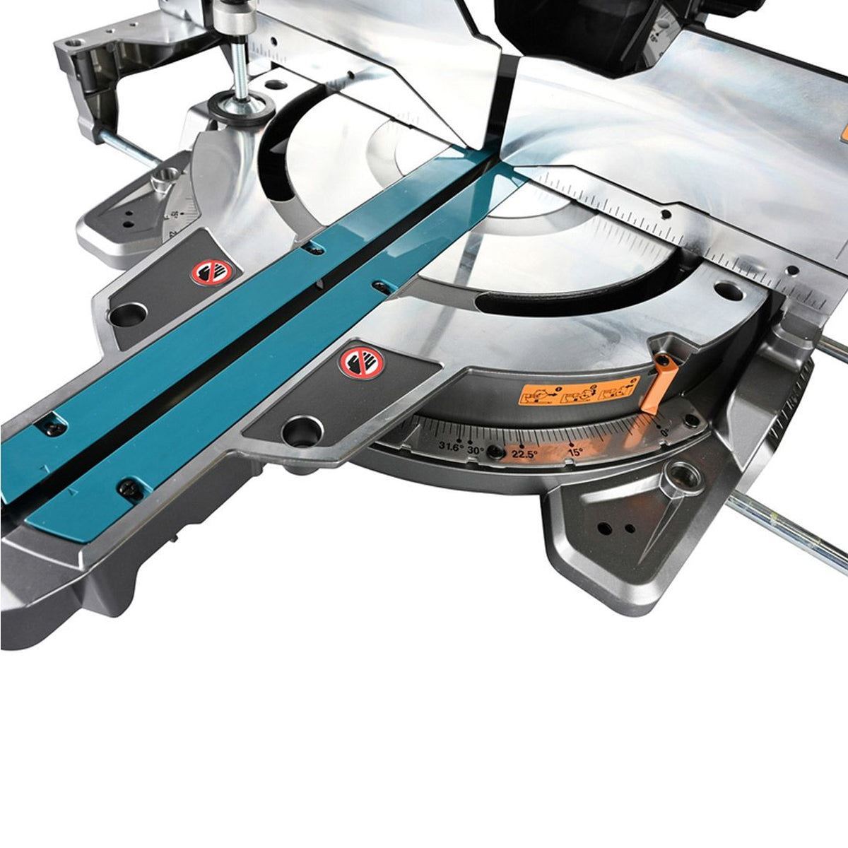 Makita LS003GD201 40V Max XGT Brushless Slide Mitre Saw With 2 x 2.5Ah Batteries, Charger & Adjustable Leg Stand