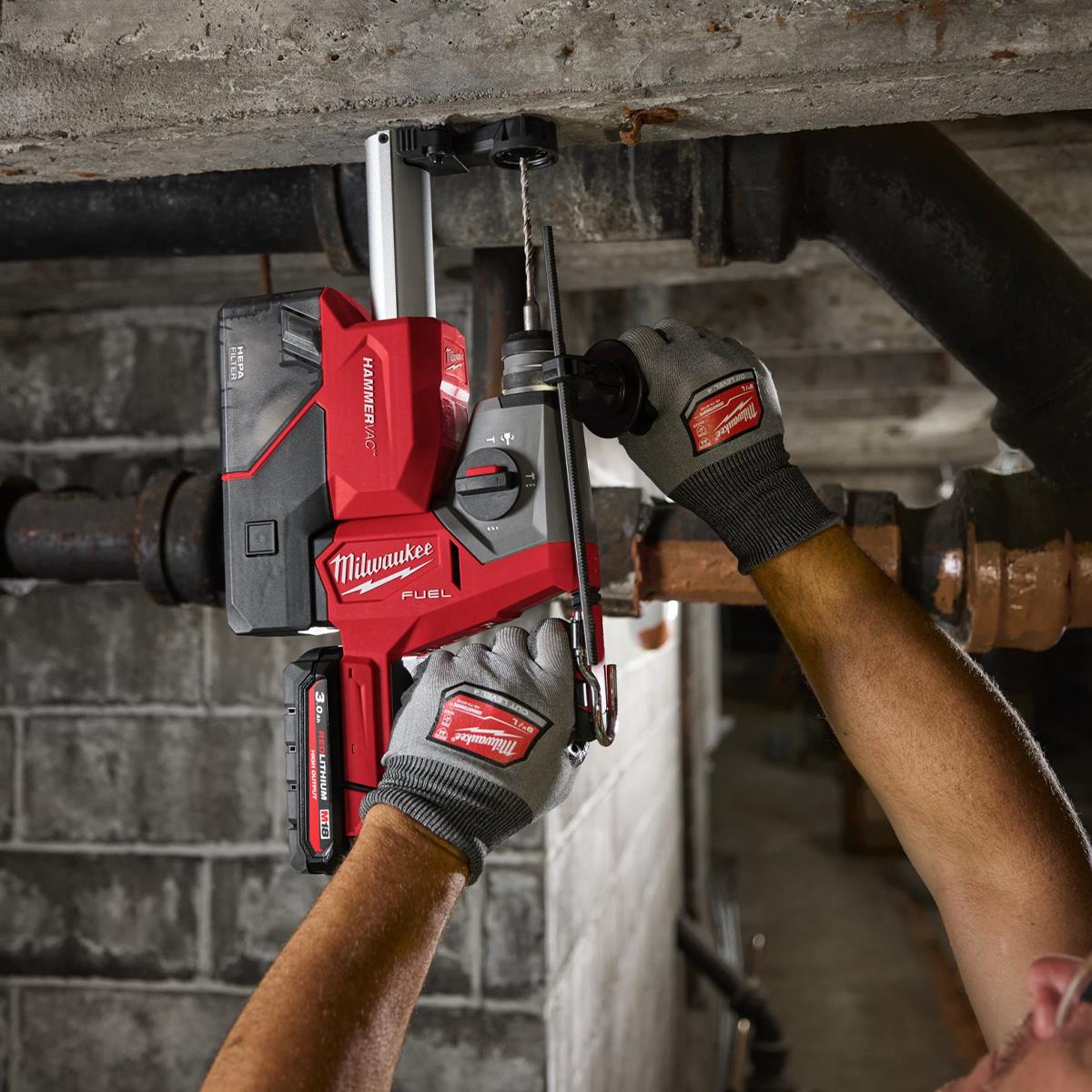 Milwaukee M18FHAC16-0 18V Brushless SDS-Plus Hammer Drill With 2 x 5.0Ah Batteries Charger & Bag