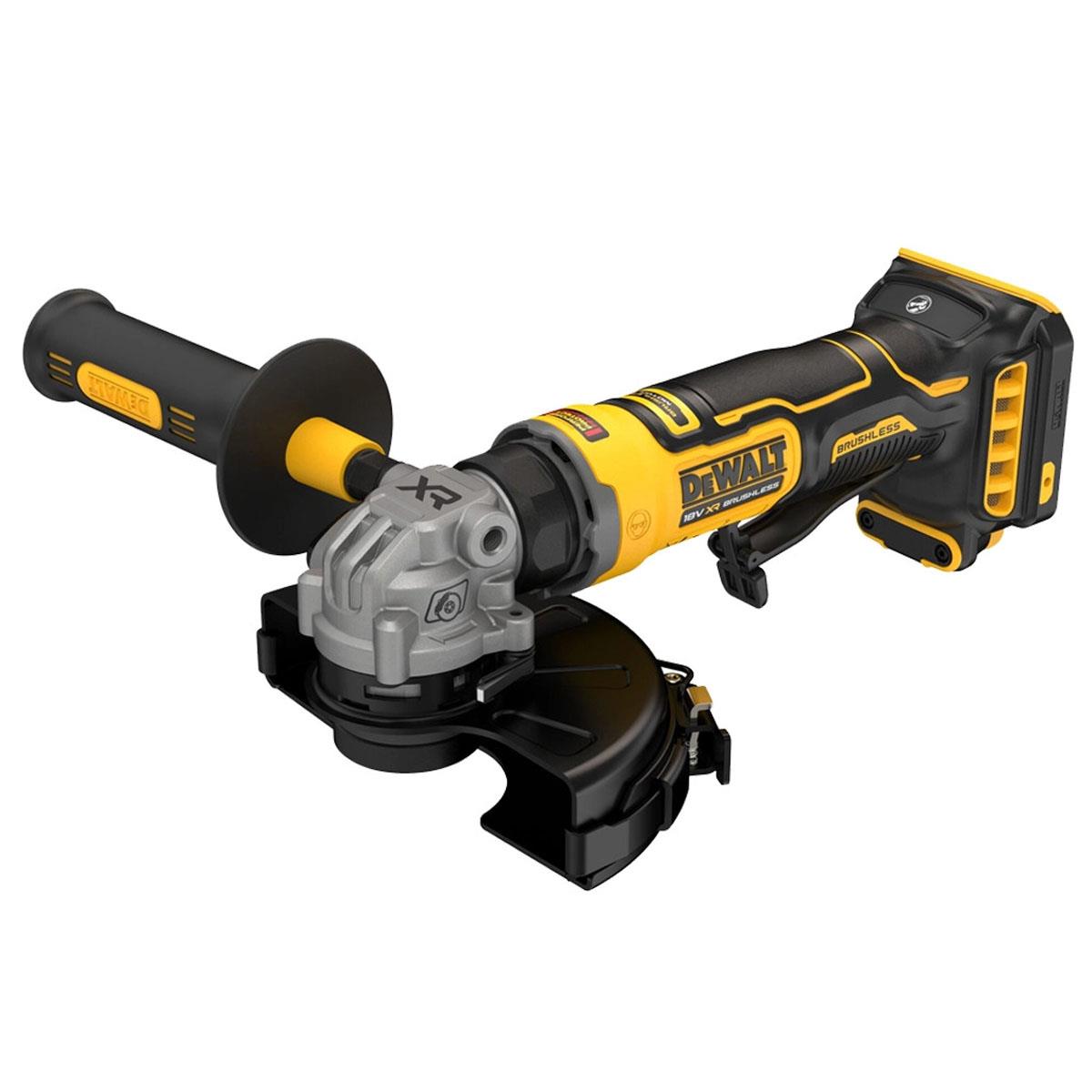 Dewalt DCG404N-XJ 18V XR Brushless Angle Grinder With 1 x 5.0Ah Battery & Charger