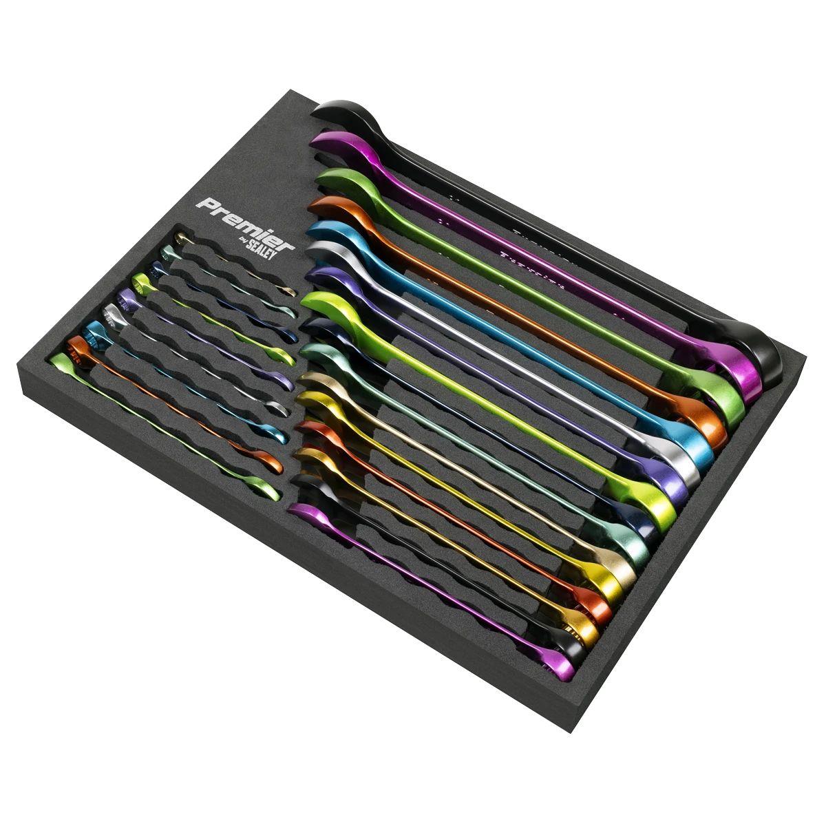 Sealey AK63268 Premier Multi-Coloured Combination Spanner Set 25pc