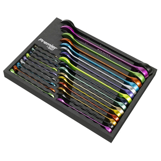 Sealey AK63268 Premier Multi-Coloured Combination Spanner Set 25pc