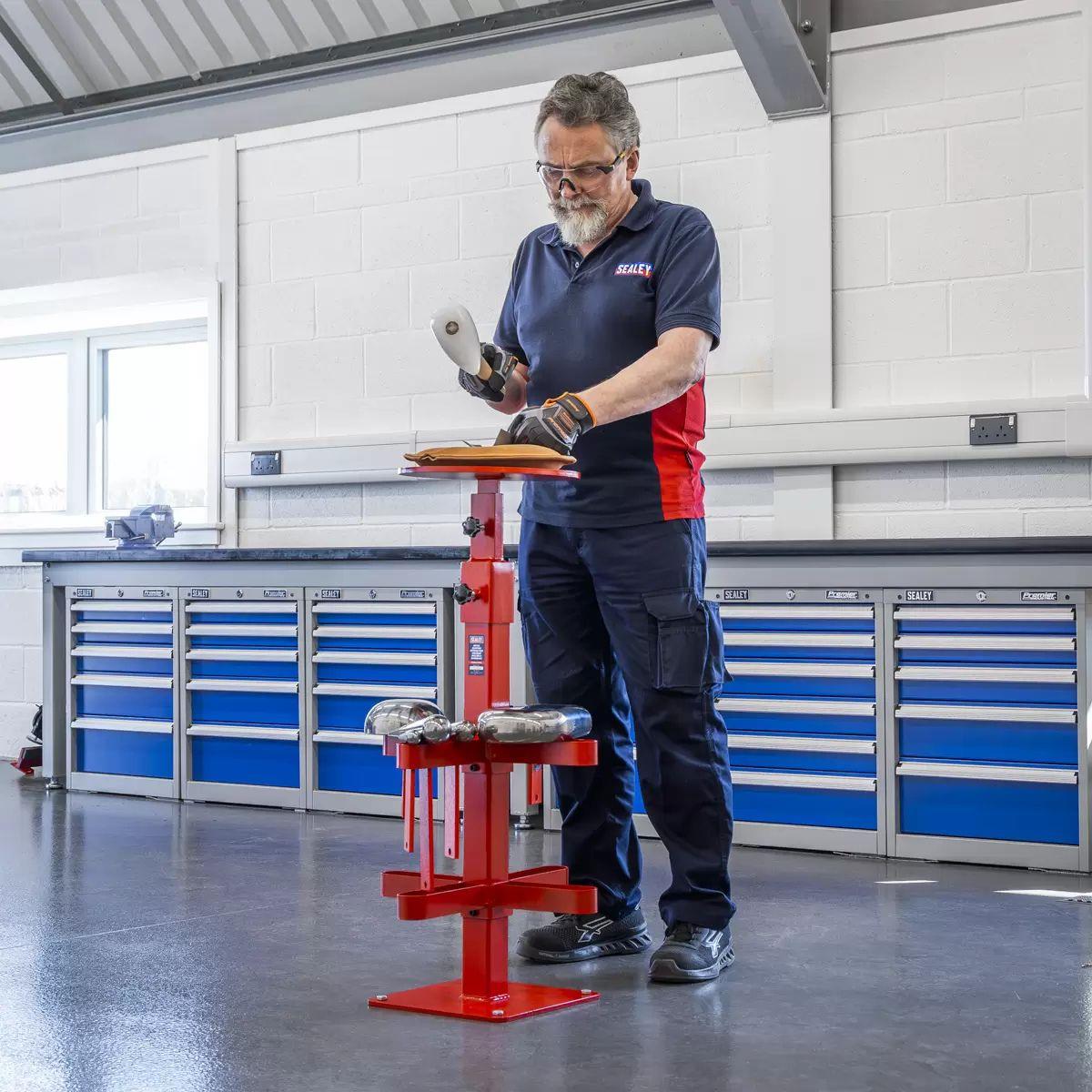 Sealey MW19 Metal Shaping Station for holding T-Dollies & Sandbags