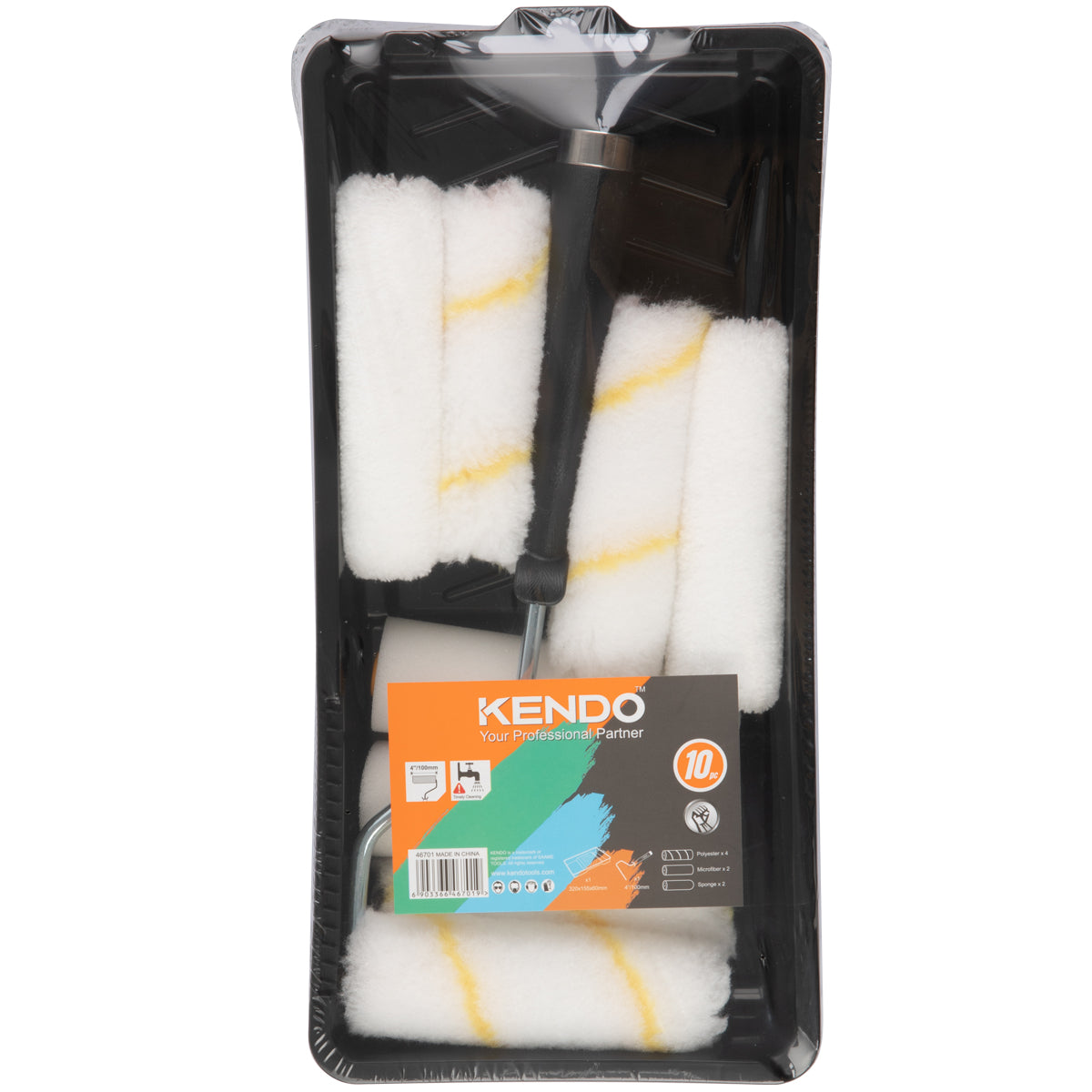 Kendo Mini Paint Roller Set 10 Piece