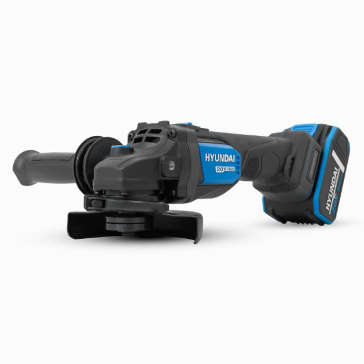 Hyundai S02-FTB 20V Hammer Drill and Angle Grinder 115mm Brushless Kit 2.0Ah/4.0Ah Li-ion Battery & 2A Charger