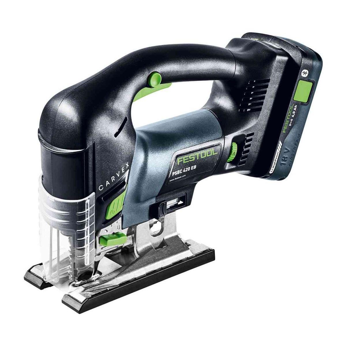 Festool PSBC 420 HPC 4,0 EBI-Plus CARVEX 18V Brushless Pendulum Jigsaw with 1 x 4.0Ah Battery & Charger In Systainer - 576533